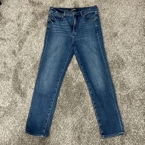 Express slim ankle high rise stretch jeans size 8R